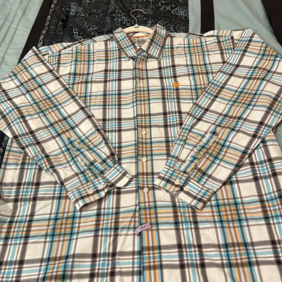 CINCH Men's Plaid Button-Down Shirt, very nice, size XXL - Picture 6 of 8